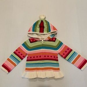 Gymboree Striped Hooded Sweater Jacket